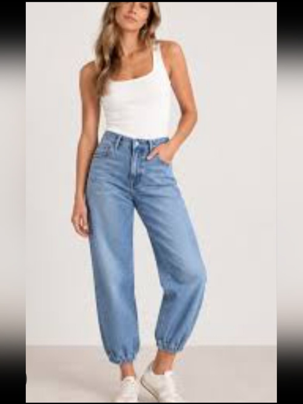 FRAME LE LOUNGE JOGGER HIGH RISE JEANS 30 RETAIL